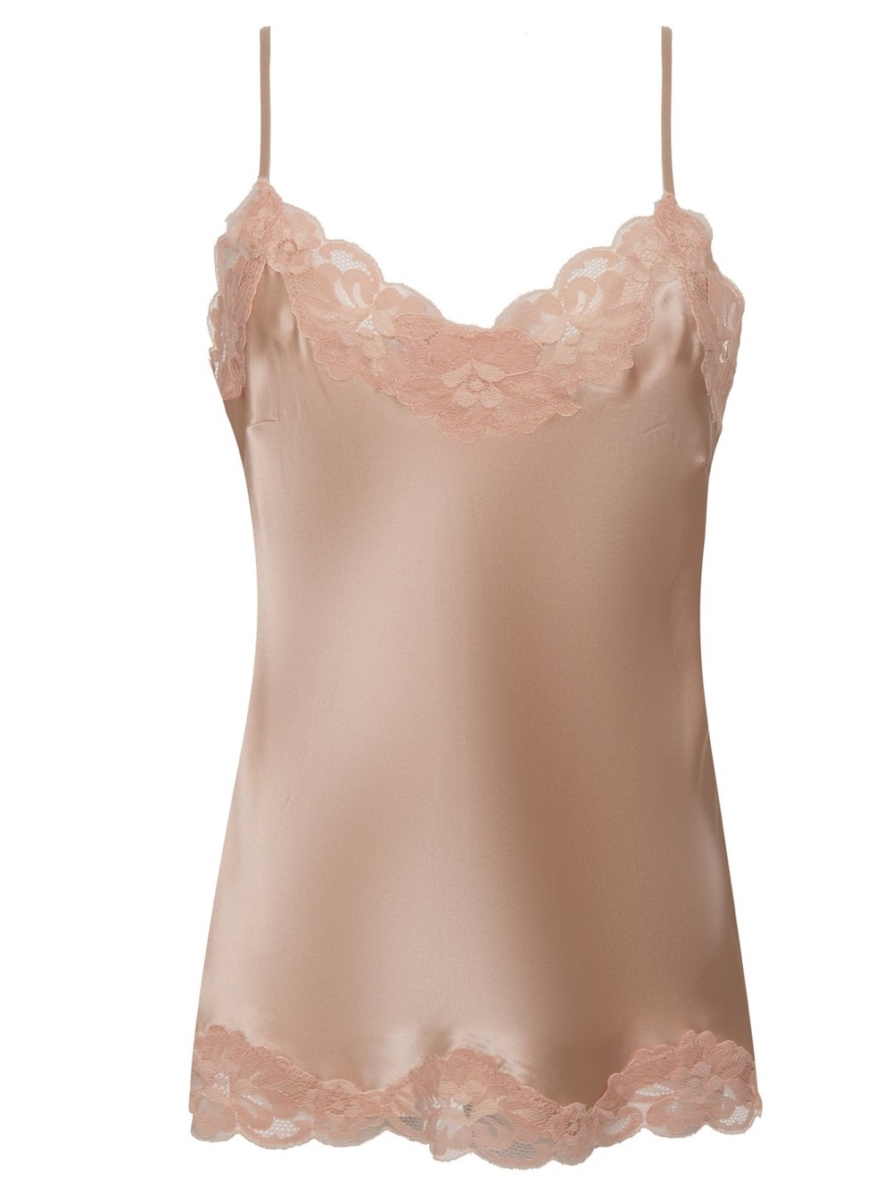 Gold Hawk Luxury Silk Floral Lace Silk Cami Chateau Nude $220 MSRP, NWT